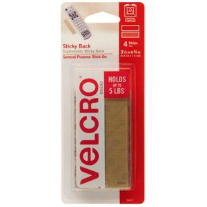 Velcro 3-1/2" Beige Sticky Back Fasteners 90077