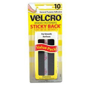 Velcro 3-1/2" Black Sticky Back Fasteners 90161