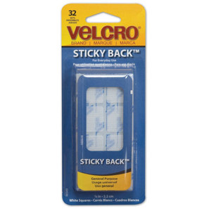 Velcro 7/8" White Sticky Back Fasteners 90349
