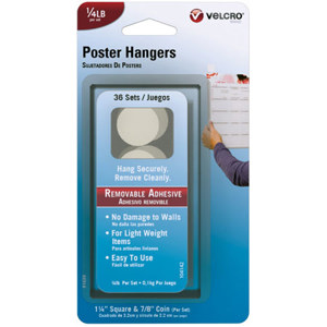 Velcro Removable Poster Hangers, 36 Count: Picture 1 regular