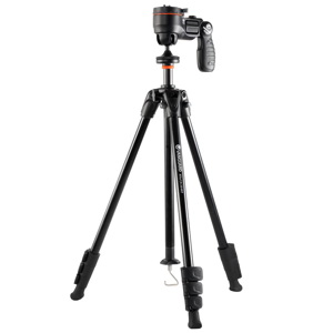  Vanguard Alta CA 204AGH 4-Section Aluminum Alloy Tripod with GH-30 Pistol Grip Head, 11.0lbs Maximum Load Capacity, 61.63" Extended Height 