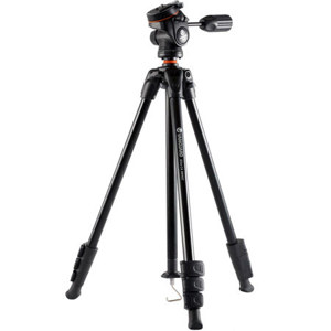  Vanguard Alta CA 204AP 4-Section Aluminum Alloy Tripod with PH-33 Pan/Tilt Head, 11.0lbs Maximum Load Capacity, 61" Extended Height 