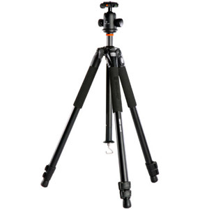  Vanguard Abeo 323AB Tripod & QR Ball Head, 3 Leg Sections, 22 lbs Load Capacity, 76" Extended Height 