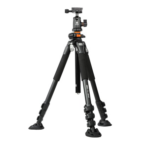  Vanguard ABEO Pro 284ATB 4-Section Aluminum Tripod with TBH-100 Ballhead, 17.6lbs Maximum Load Capacity, 66.88" Extended Height 