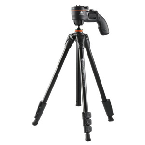  Vanguard Espod CX 234AGH 4-Section Aluminum Tripod, 7.7lbs Maximum Load Capacity, 61" Extended Height, GH-20 Pistol-Grip Head 