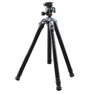  Vanguard Nivelo 244BK Tripod & QR Ball Head, 4 Leg Sections, 6.61 lbs Load Capacity, 57-1/8" Extended Height 