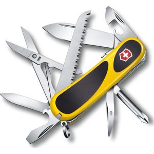 Victorinox Swiss Army Delemont Collection 85mm (3.35") EVOGRIP S18 Pocket Tool - Yellow/Black 