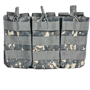  NcSTAR Vism Triple Magazine Pouch, for Three 5.56/223, or 7.62x39 Double Stack Magazines, Digital Camouflage 