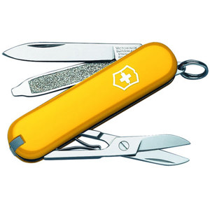  Victorinox Swiss Army Classic SD Pocket Tool, 58mm/2.28", Yellow 