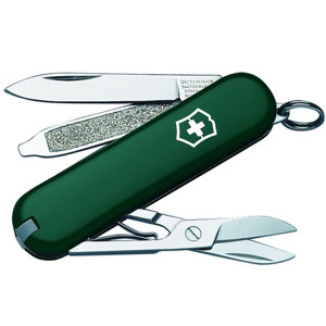  Victorinox Swiss Army Classic SD Pocket Tool, 58mm/2.28", Green 