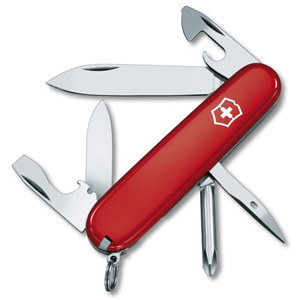  Victorinox Swiss Army 91mm/3.58in Tinker Pocket Knife, Red 