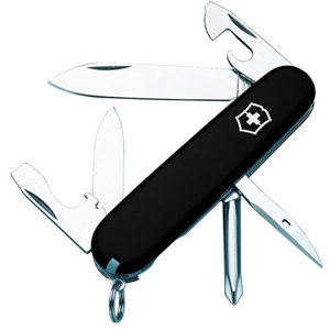 Victorinox Swiss Army 91mm/3.58in Tinker Pocket Knife, Black: Picture 1 regular
