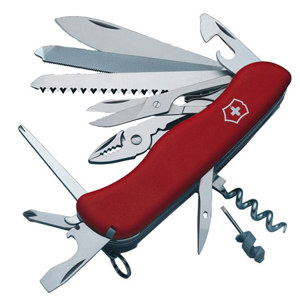  Victorinox Swiss Army 111mm WorkChamp Pocket Tool, Red 