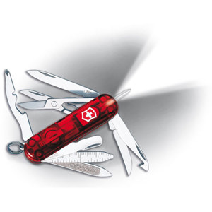  Victorinox Swiss Army 58mm/2.28in Midnite MiniChamp Pocket Knife, Ruby 