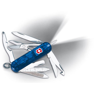  Victorinox Swiss Army 58mm/2.28in Midnite MiniChamp Pocket Knife, Sapphire 