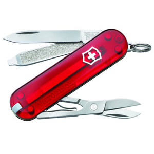  Victorinox Swiss Army Classic SD Pocket Knife, Translucent Ruby 