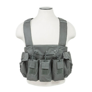  NcSTAR Vism AK Chest Rig with Integrated Pouches, Urban Gray 