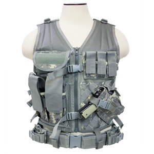  NcSTAR Vism Tactical Vest, Adjustment Straps on Each Side for a Custom Fit, Digital Camouflage 