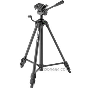  Velbon DF40/F 3-Section Tripod with 2-Way Panhead, Max Height 51", Supports 4 lbs. 