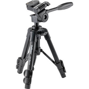  Velbon EX Macro 3-Section Tripod with 3 Way Pan & Tilt Head/QR Plate 