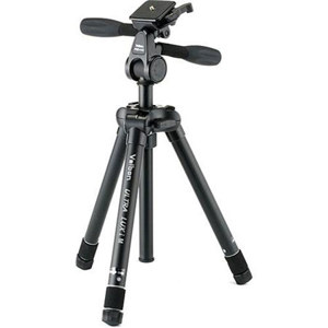  Velbon Ultra LUXi-M Tripod with 3-Way Pan/Tilt Head & Case, Height 55" - 7.5", Maximum Load 5.5 lbs. 