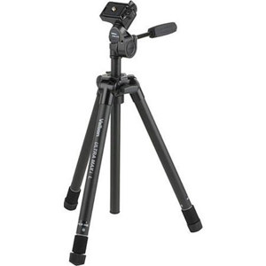  Velbon Ultra Maxi-L Aluminum Tripod with 3-Way Pan/Tilt Head & Case, Height 60" - 6.5", Maximum Load 4.4 lbs. 