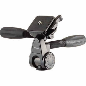  Velbon PHD-41Q 4 Way Aluminum Dual Handle Pan Head with QB-145 Quick Release, Supports 4 lbs. 
