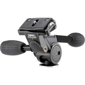  Velbon PHD-64Q 4-Way Magnesium Pan Head with Quick Release, Supports 23 lbs 