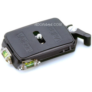  Velbon QRA-667L(B) Magnesium Alloy Tripod Quick-Release Adapter 