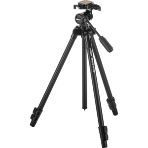 Velbon SHERPA 4370D 4-section Aluminium Tripod with 3-way Pan-&-tilt PH-157Q Head, 3.5kg Capacity 