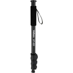  Velbon UP-400 4-Section Twist Lock Monopod with Neoprene Grip and Strap, 20" to 63" Height 