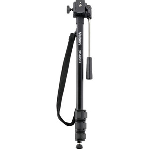  Velbon UP-400DX 4 Section Matte Black Aluminum Monopod with 2-Way Pan Head & Quick-Release. 