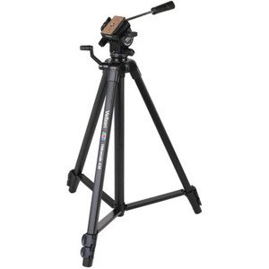  Velbon Videomate 438 Aluminum Tripod with Fluid Pan and Tilt Head, 4.41lbs Load Capacity 