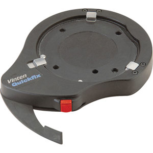  Vinten 3490-3 Heavy-Duty Quickfix Adaptor for Osprey, Pro-Ped, Quartz, Quattro Pedestals and Tripods, Maximum Load Capacity 220 lbs 