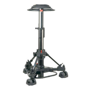  Vinten Elite 2-Stage Studio Version Pedestal with 125mm Wheels and Cable Guards, Maximum Payload 165 lbs, Black 