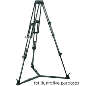  Vinten 3819-3 Pozi-Loc Aluminum Tripod Legs with 75mm Bowl, 55 lbs Capacity, Black 