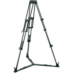 Vinten 3821-3 Pozi-Loc Aluminum Tripod Legs with 100mm Bowl, 55 lbs Capacity, Black 
