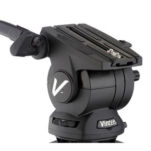  Vinten V4046-0001 Vision 10AS Pan and Tilt Fluid Head for Video Cameras, Supports 37.5 lbs 
