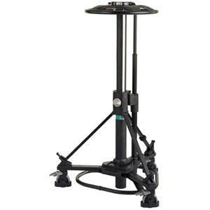  Vinten Light Studio Version Pedestal with 10 cm Wheels and Cable Guards, Supports 88 lbs, Black 