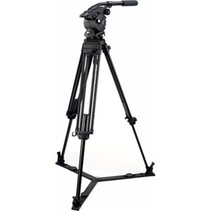  Vinten V8AS-CP2F Vision 8AS Pan and Tilt Fluid Head with Two Stage Carbon Fiber Tripod, Floor Spreader & Soft Case, Supports 30.9 lbs, Black 
