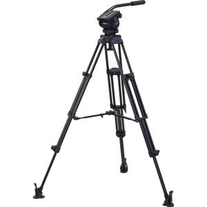  Vinten Vision blue3 Tripod System with V4106-0001 Head, 3819-3 2-Stage Aluminum Pozi-Loc Tripod with Mid-Level Spreader, 3358-3 Soft Case, Supports 14.6 lbs 