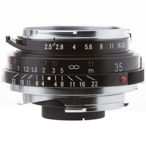  Voigtlander Color-Skopar Pan Type II 35mm f/2.5 Wide Angle Leica M Mount Lens - Black 