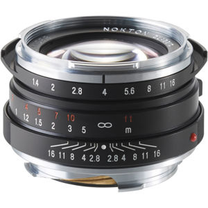  Voigtlander Nokton 40mm f/1.4 Wide Angle Leica M Mount Lens - Black 