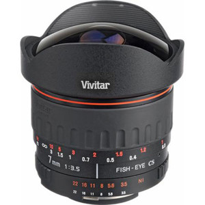  Vivitar 7mm f/3.5 Series 1 Manual Focus Fisheye Lens for Sony Alpha & Maxxum Digital SLR Cameras 