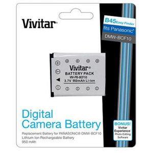Image :  Vivitar Replacement Rechargeable Lithium Battery for Panasonic Lumix DMW-BCF10 950mAh 