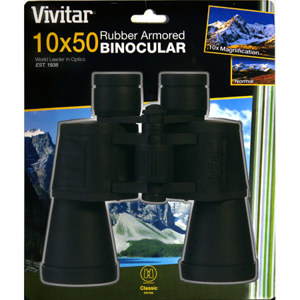  Vivitar Vivitar CS-1050 10x50 Classic Series Weather Resistant Porro Binocular with 5.6 deg. Angle of View. 