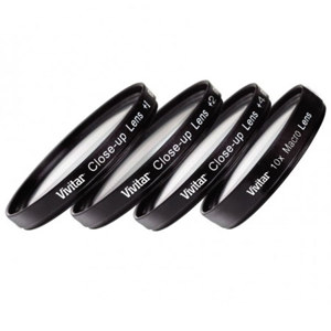  Vivitar 62mm Close Up Lens Set, Includes +1 +2 +4 +10 Close Up Lenses 