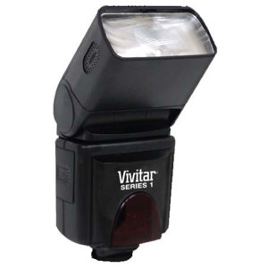  Vivitar DF283 Digital TTL Shoe Mount Bounce / Zoom / Swivel Auto-Focus Flash for Olympus TTL, Guide Number 42m (137') 