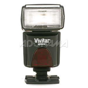  Vivitar DF383 Digital TTL Shoe Mount Power Zoom /Swivel /Bounce Auto-Focus Flash for Panasonic TTL, Guide Number 45m (147') 