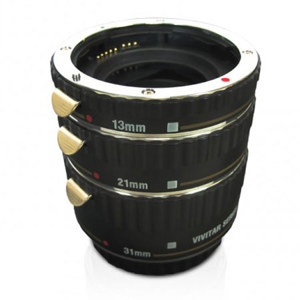  Vivitar 3-Set Extension Tubes for Sony 